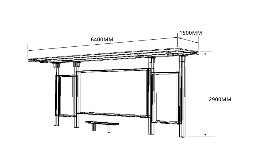 鄉村簡(jiǎn)約候車(chē)亭定制