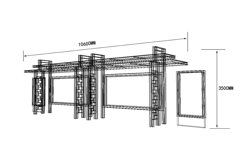 公交站牌候車亭制作