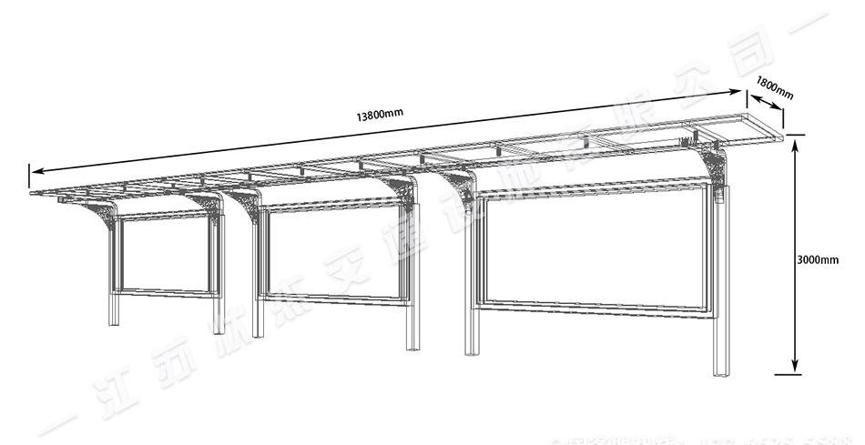 鄉(xiāng)鎮(zhèn)候車亭尺寸圖