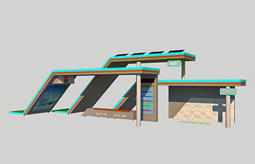 太陽(yáng)能公交站亭